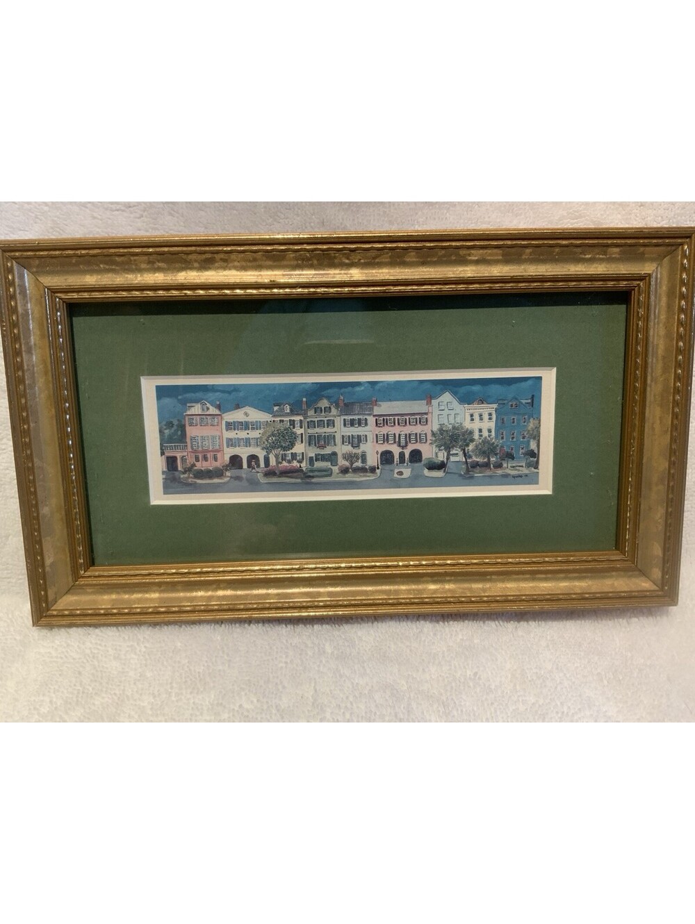 Print of Rainbow Row East Bay Street in Charleston South Carolina